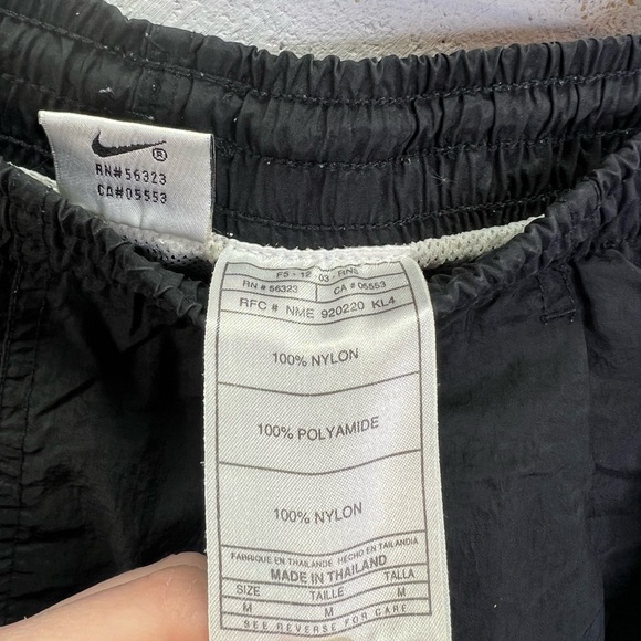 Vintage Nike 90s Spell Out Men’s Shorts Swim Trunks Black and White Size Medium - Picture 10 of 10